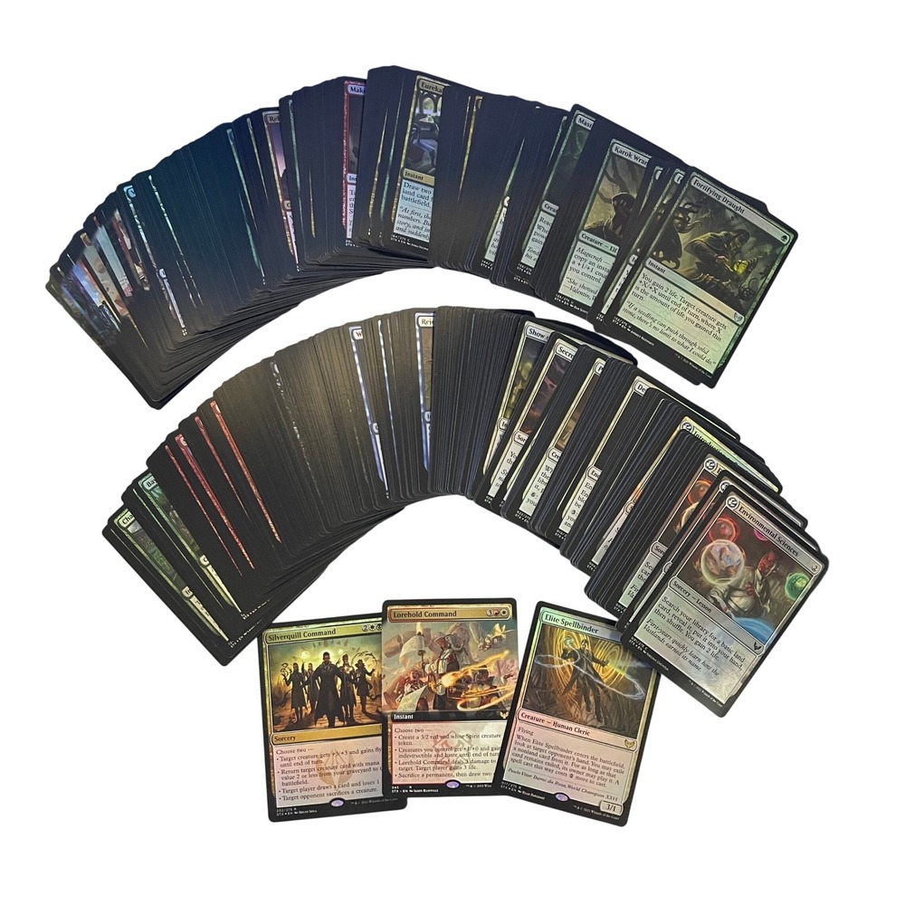 374 Magic The Gathering MTG Strixhaven STX Foil Card Lot Elite Spellbinder Foil